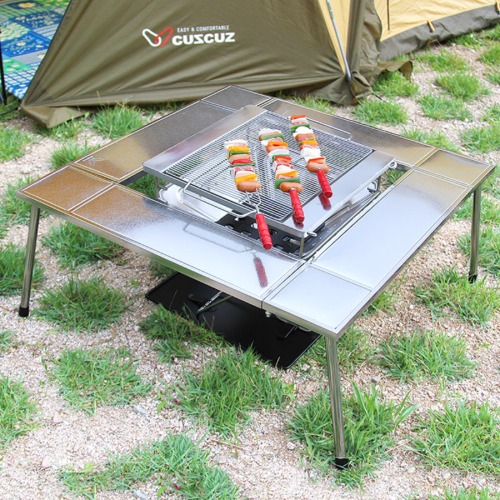 화로대 로우테이블 야외 캠핑 테이블 키친테이블 (가로85cmx세로85cm/ 높이35cm)