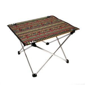 포리 테이블 패턴 사각 야외 캠핑 테이블 (57x42 / 다리길이 38cm)
